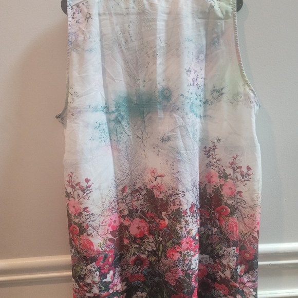 NWT Womens Floral Sleeveless 1X Lightweight OrderPlus - Picture 7 of 11